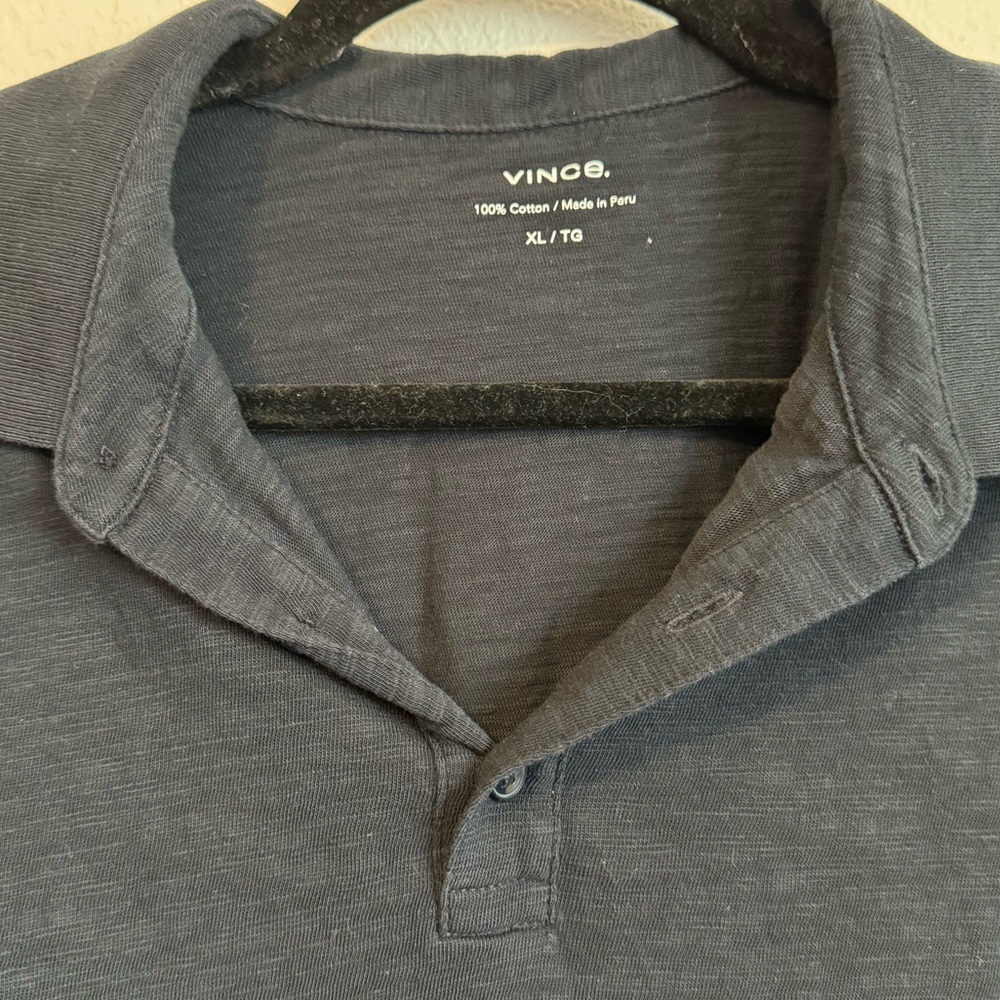 Vince Classic Slub Polo Shirt - Picture 6 of 9